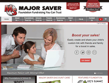 Tablet Screenshot of majorsaver.com